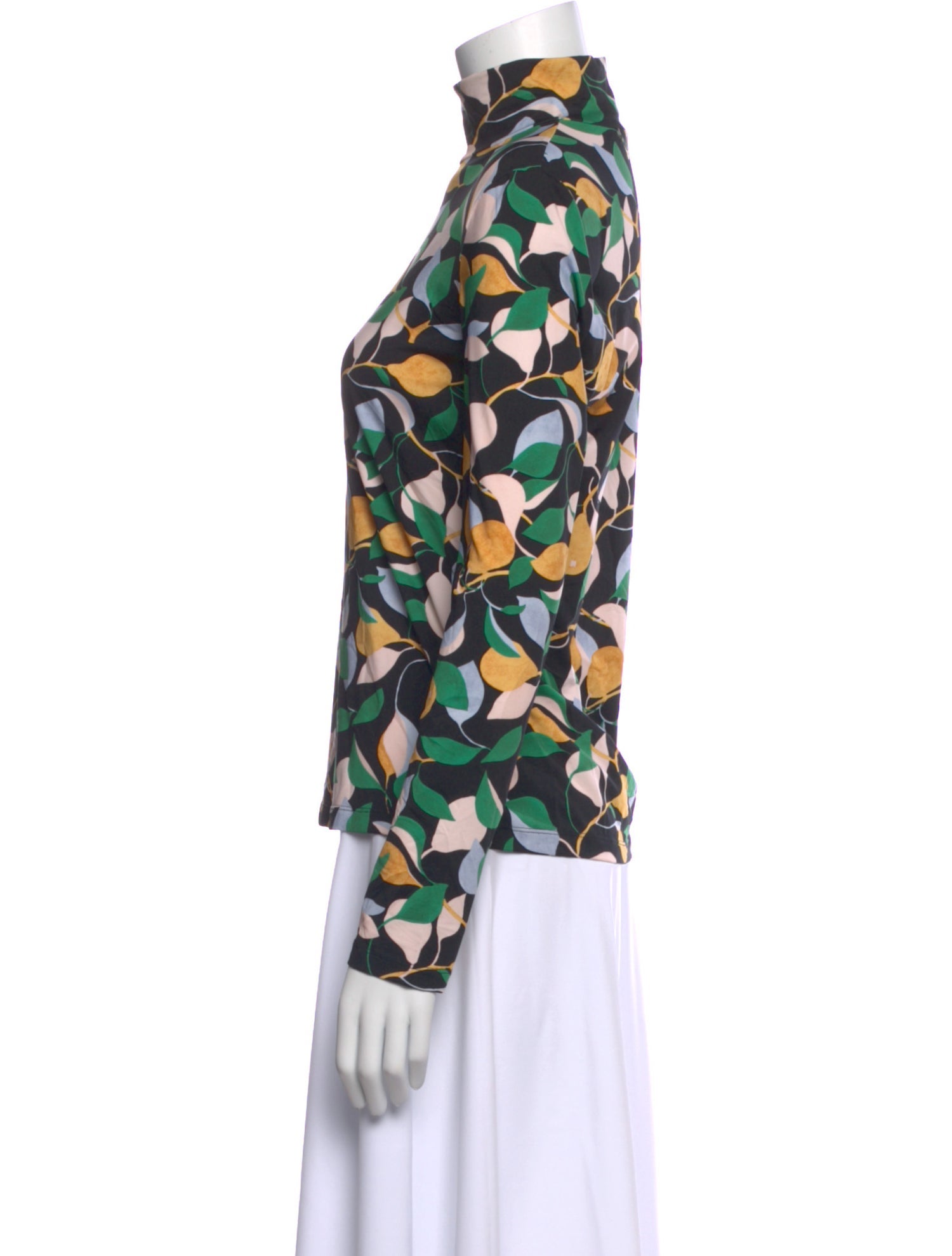 La DoubleJ Floral Print Turtleneck Top