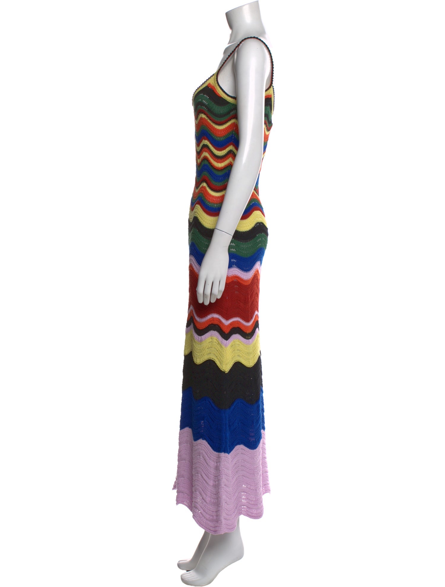 La DoubleJ Striped Long Dress