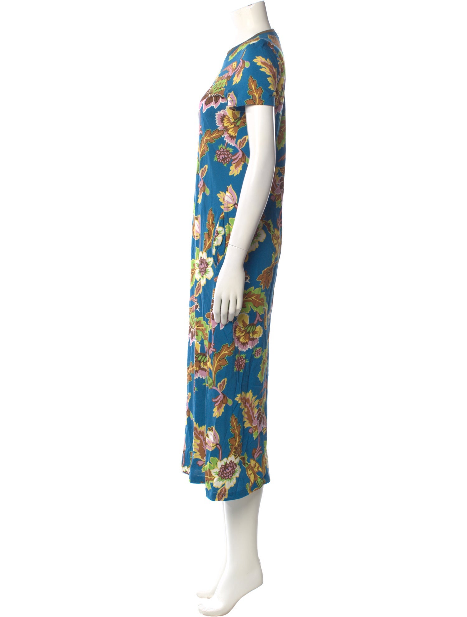 La DoubleJ Floral Print Midi Length Dress