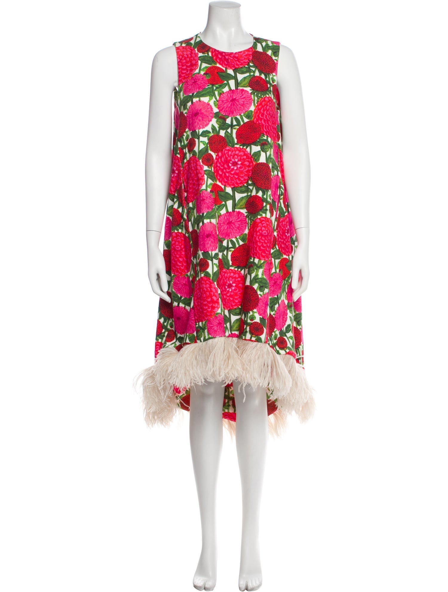 La DoubleJ Floral Print Midi Length Dress