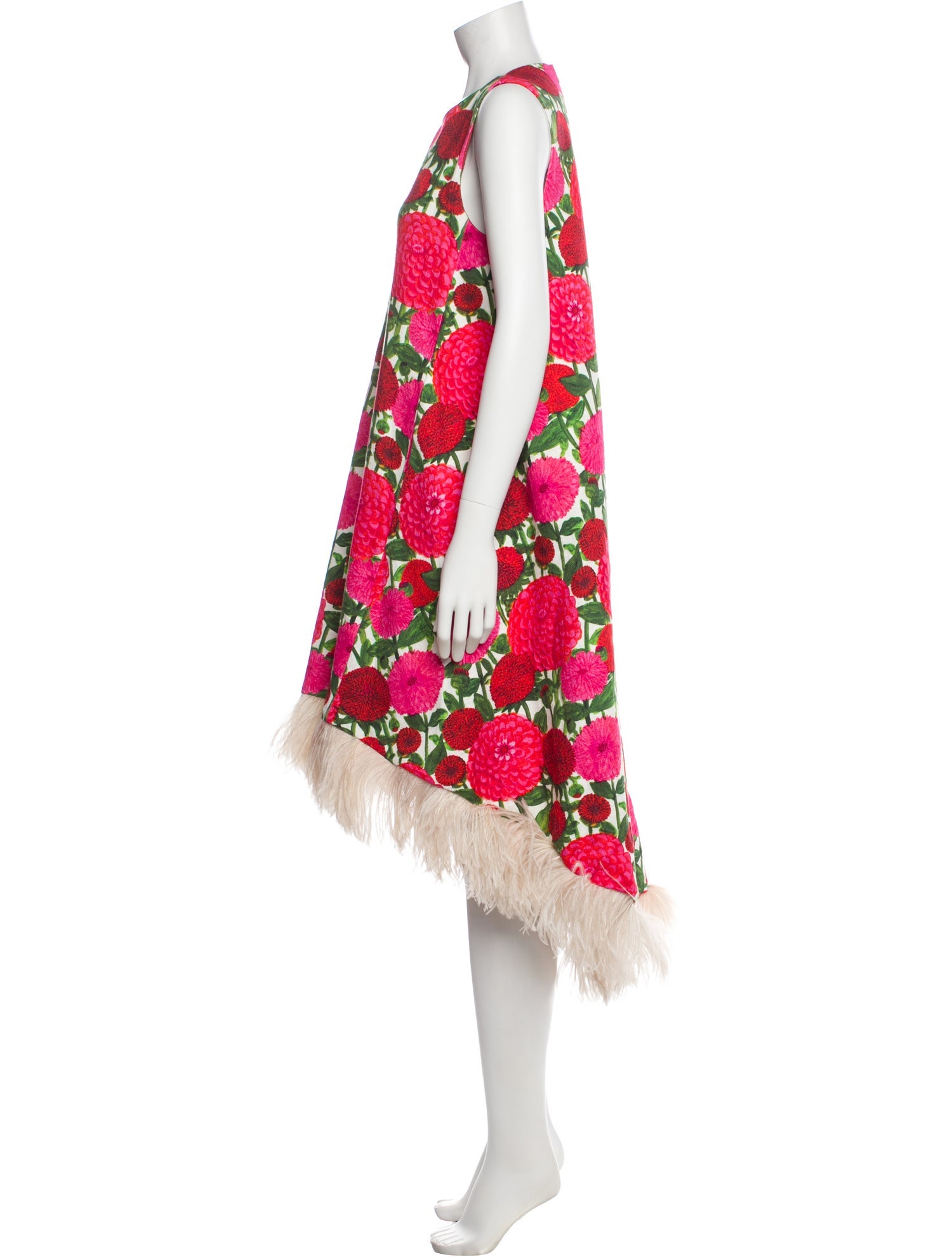 La DoubleJ Floral Print Midi Length Dress