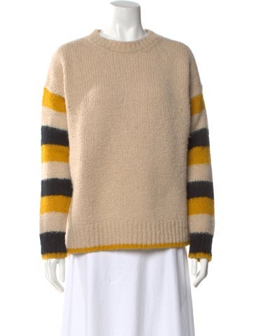 Pre-owned La Doublej Wool Striped Sweater In Yellow
