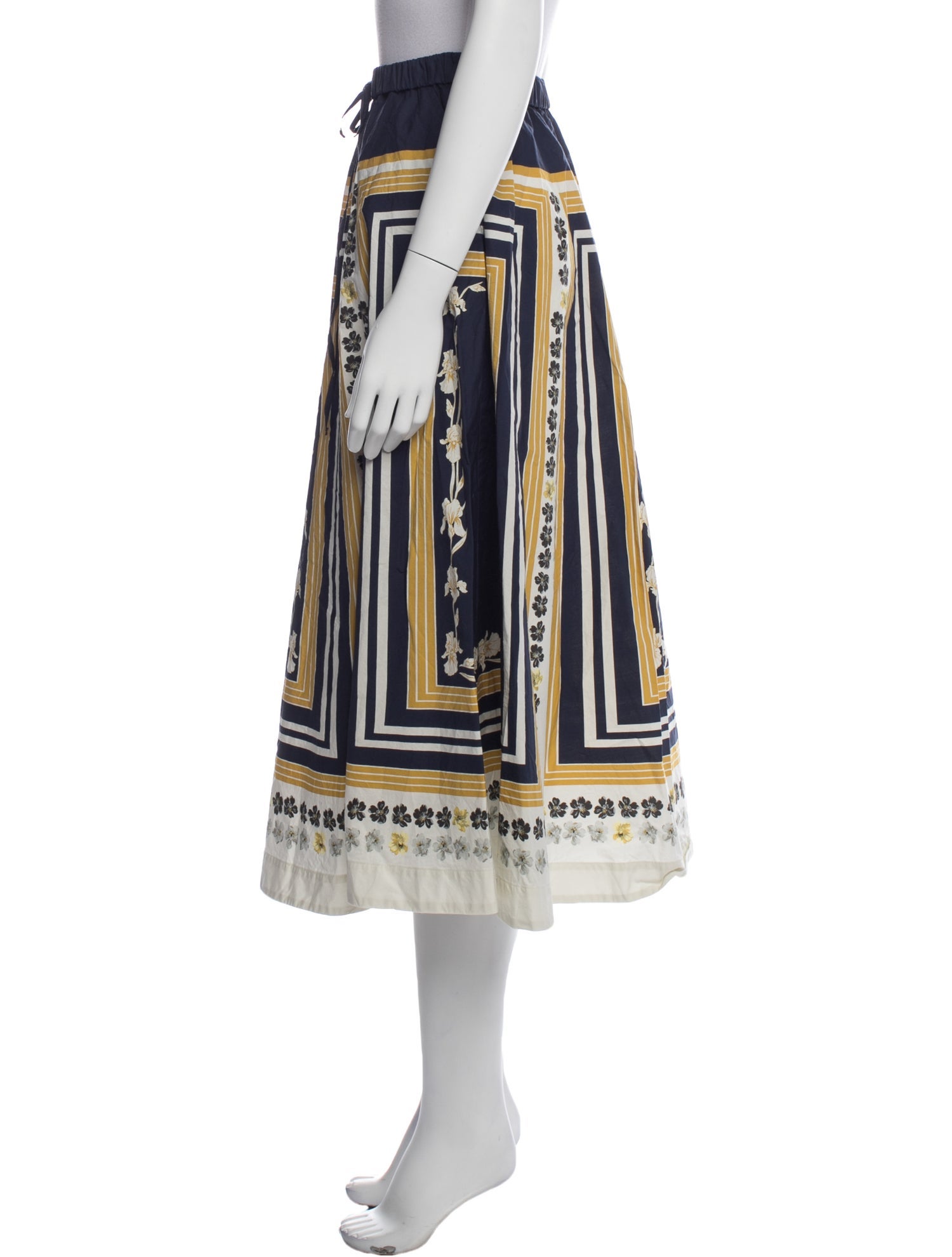 La DoubleJ Printed Midi Length Skirt