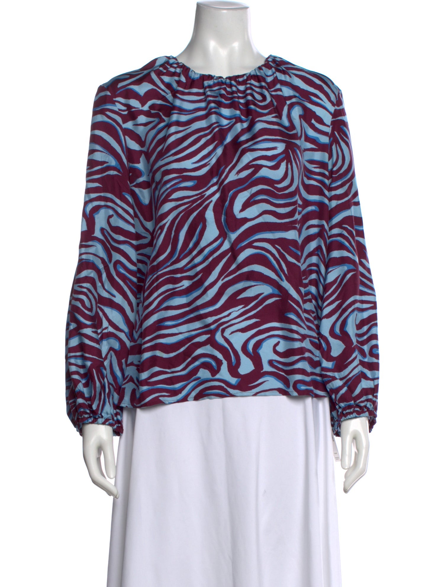 La DoubleJ Silk Printed Blouse