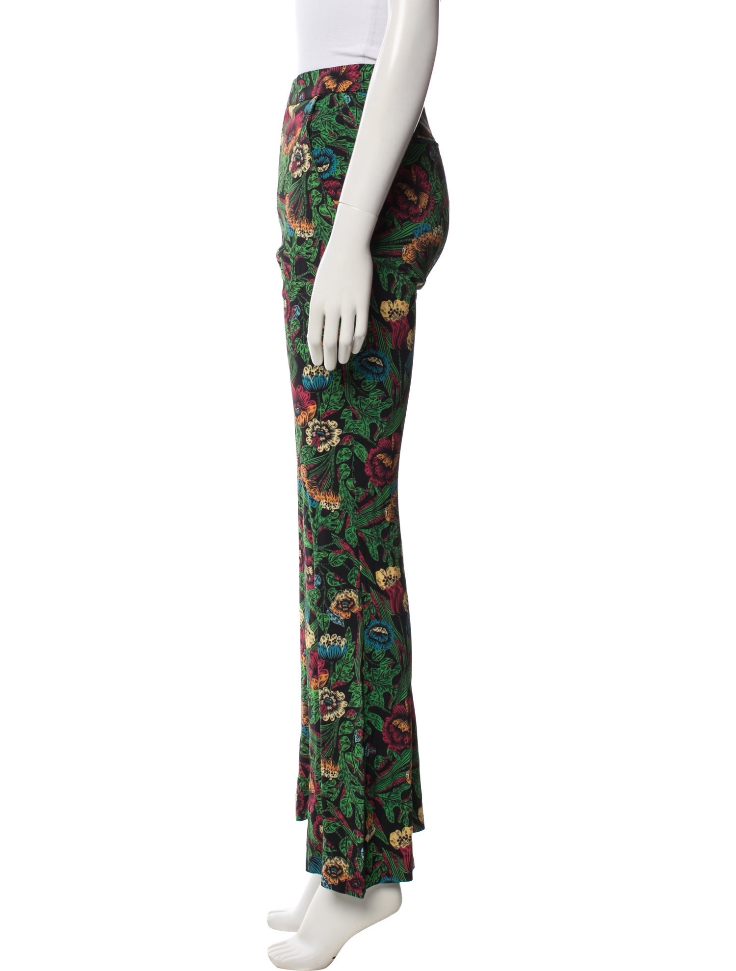 La DoubleJ Floral Print Flared Pants