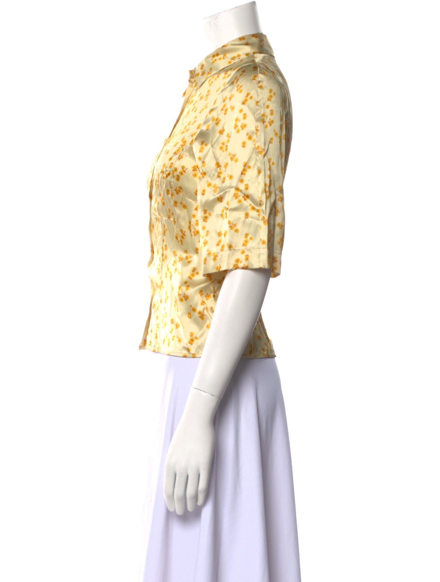 Lovechild 1979 Silk Floral Print Crop Top