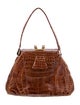 Lucille De Paris Small Alligator Handle Bag