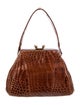 Lucille De Paris Small Alligator Handle Bag