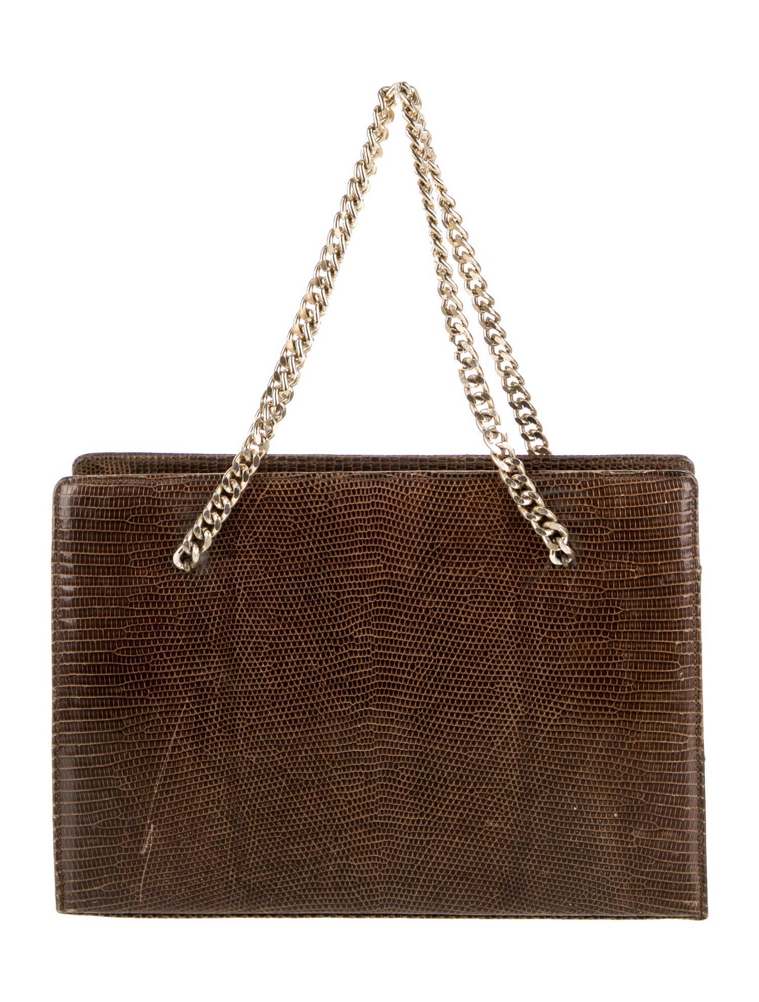 Lucille De Paris Lizard Top Handle Bag