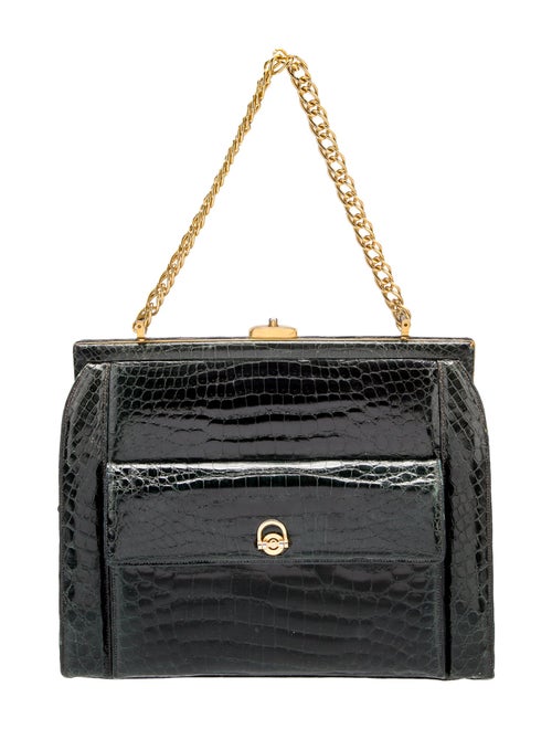 Lucille De Paris Alligator Shoulder Bag