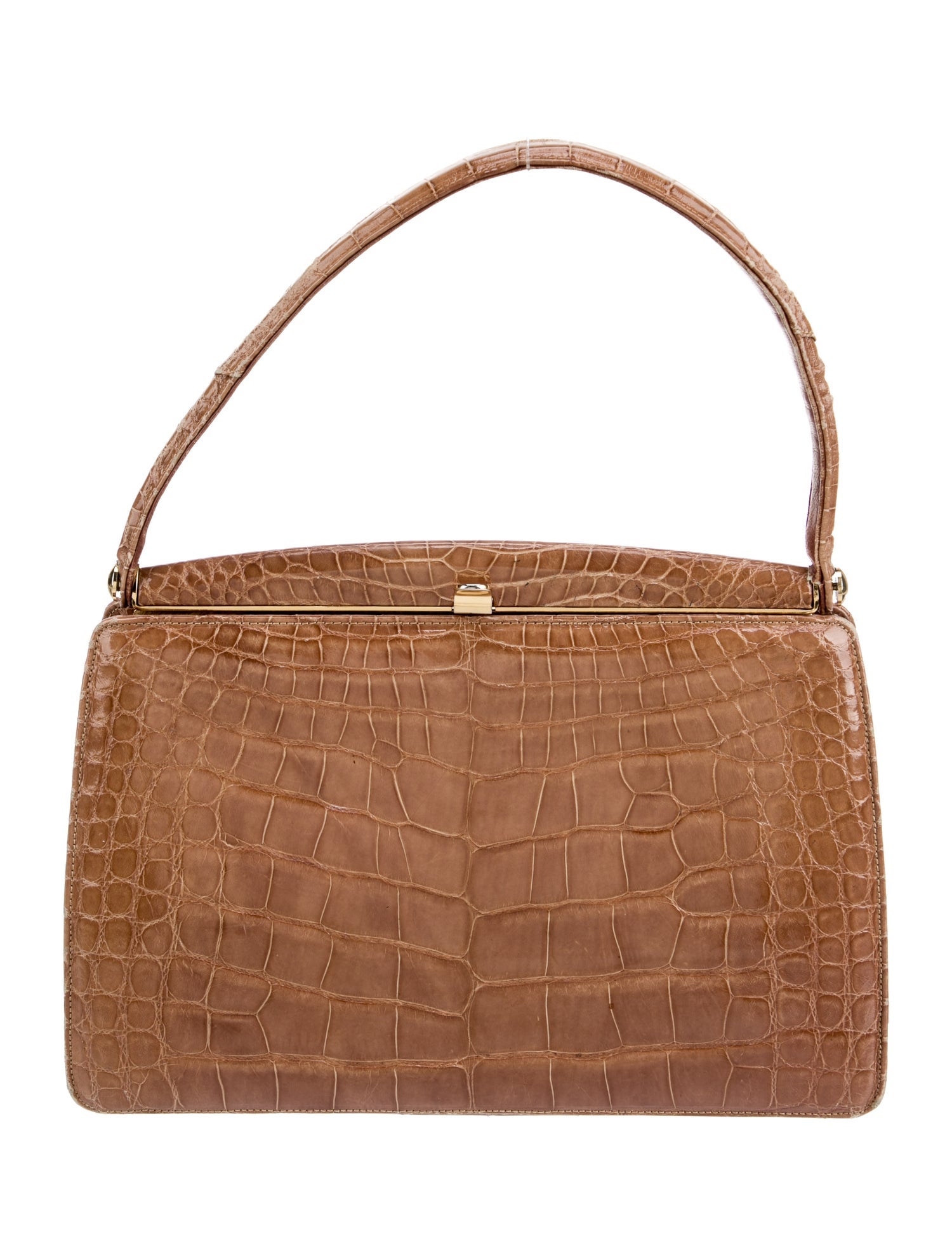Lucille De Paris Alligator Top Handle Bag