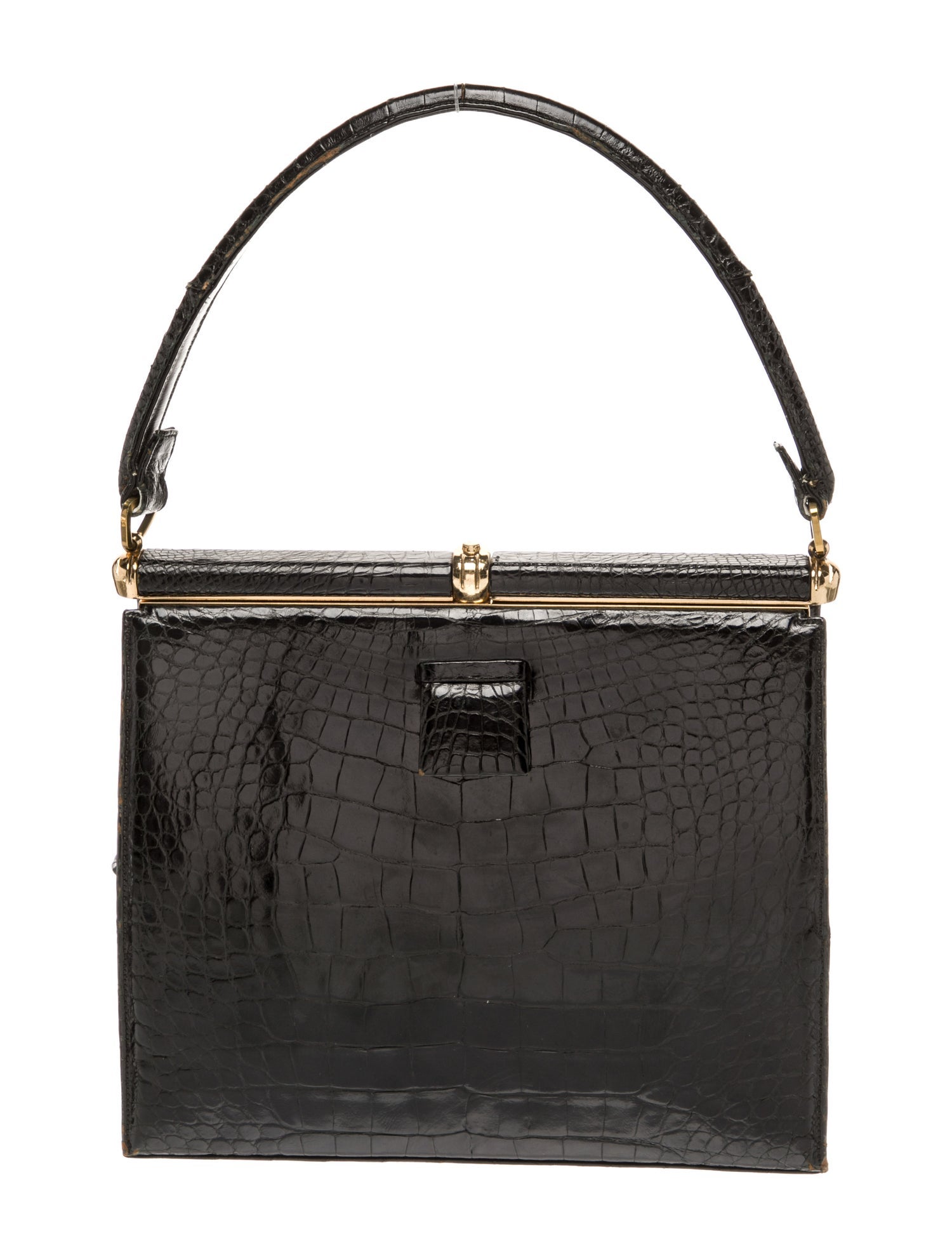 Lucille De Paris Alligator Top Handle Bag