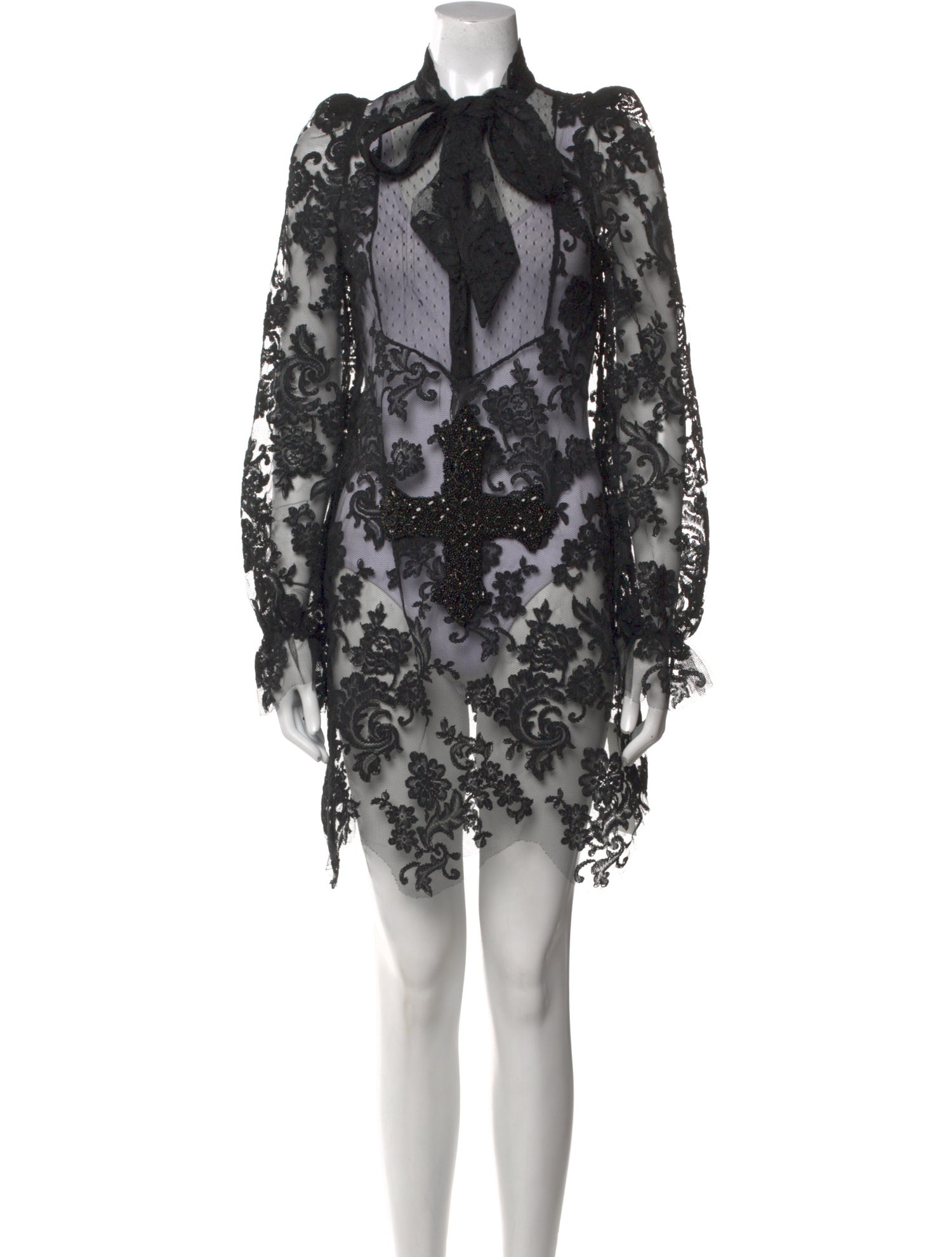 Lucille De Paris Lace Pattern Knee-Length Dress w/ Tags