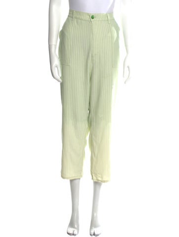 La Detresse Pants Striped Straight Leg L