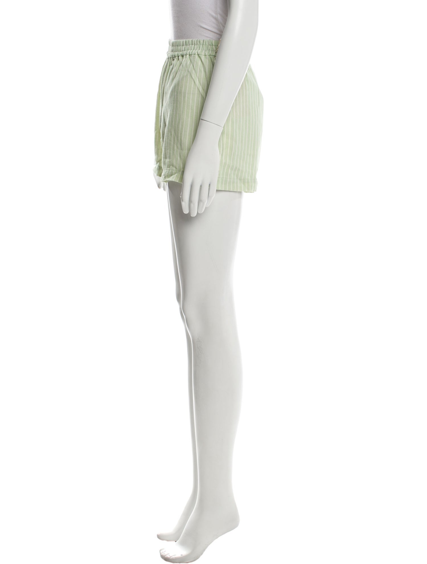 La Detresse Striped Mini Shorts