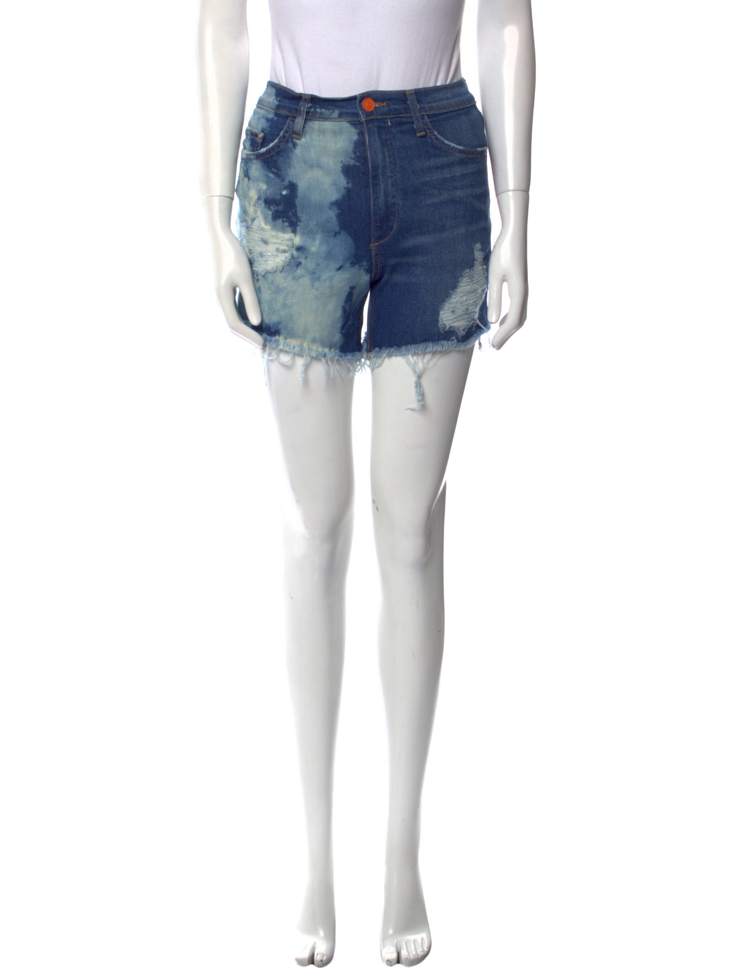 La Detresse Tie-Dye Print Mini Shorts