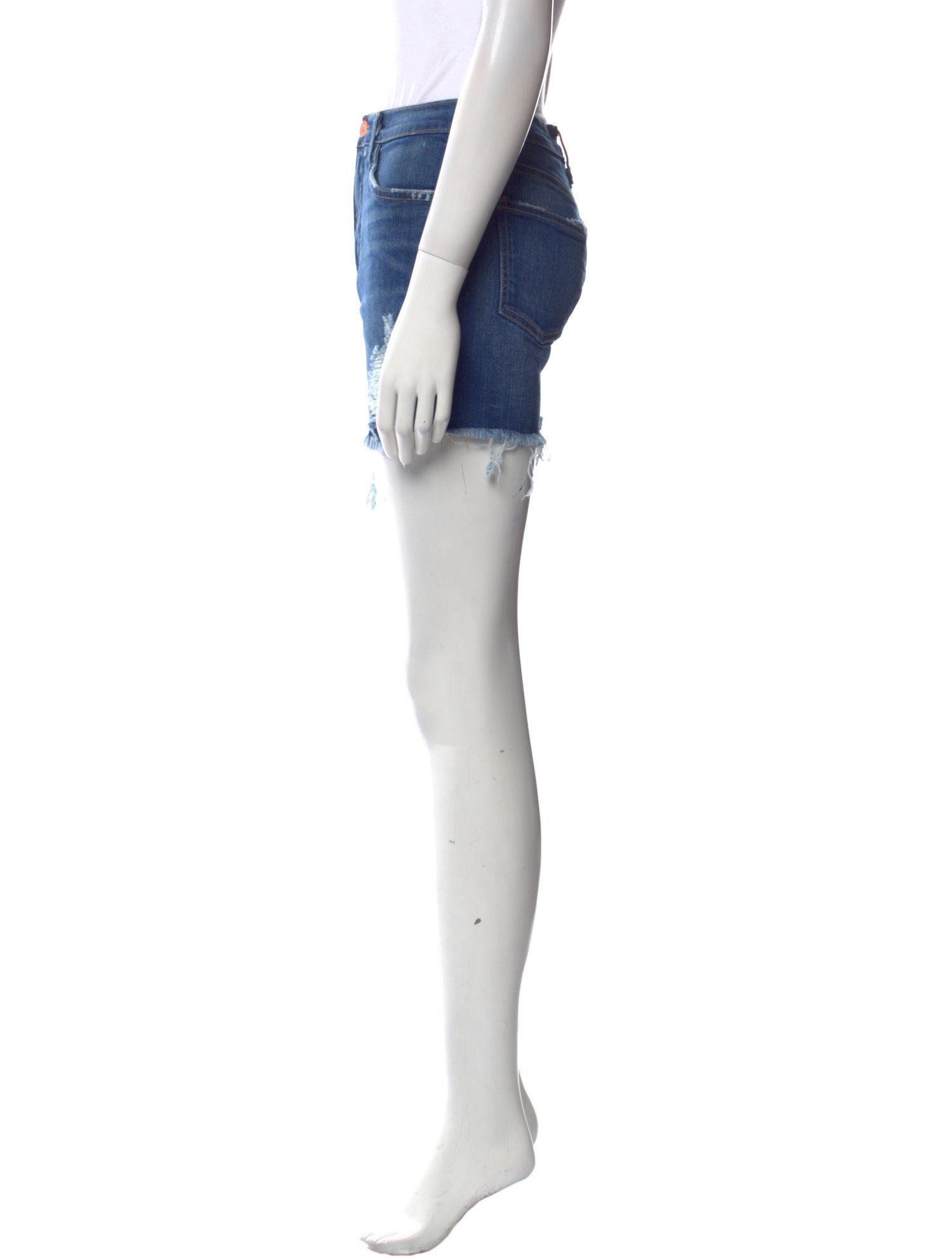 La Detresse Tie-Dye Print Mini Shorts