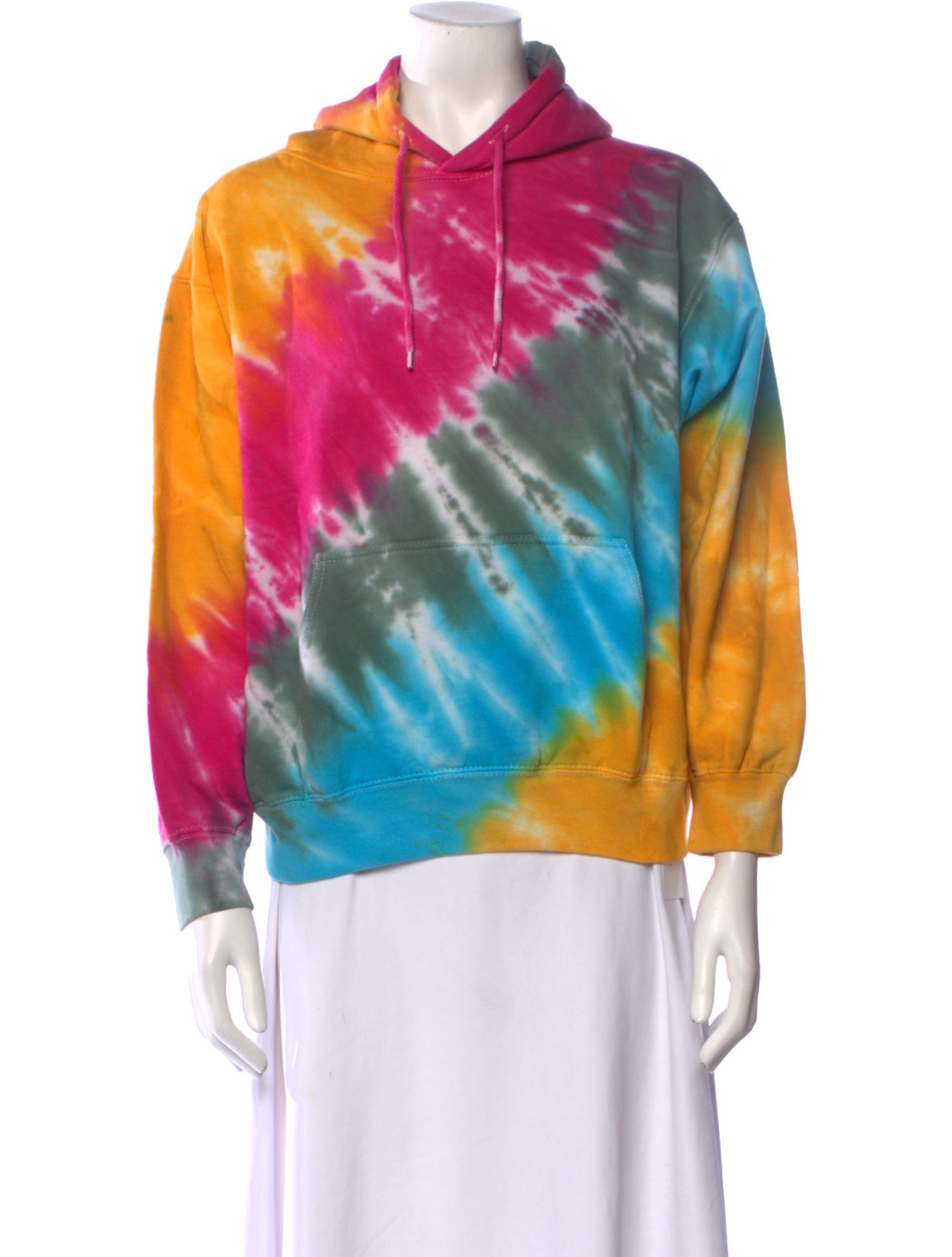 La Detresse Tie-Dye Print Crew Neck Sweatshirt