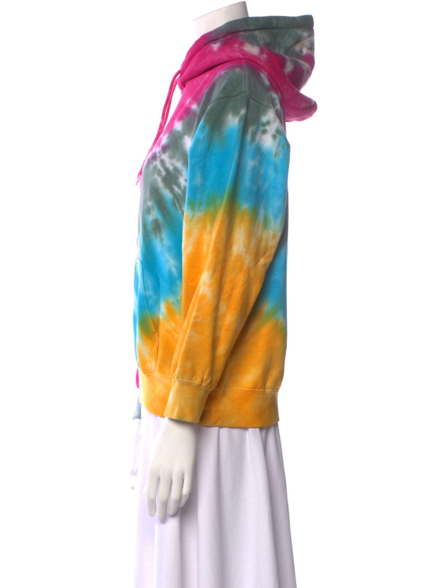 La Detresse Tie-Dye Print Crew Neck Sweatshirt