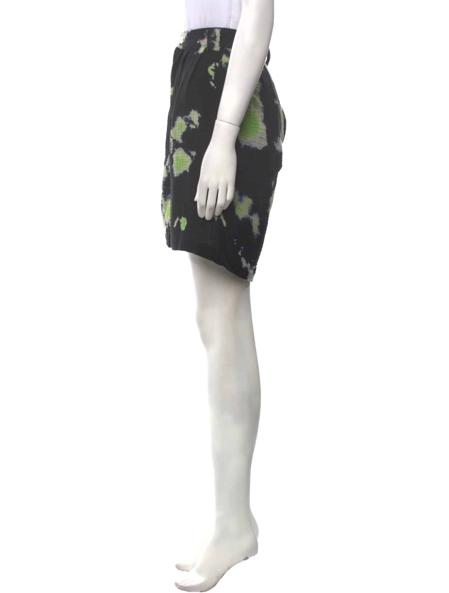 La Detresse Tie-Dye Print Mini Shorts