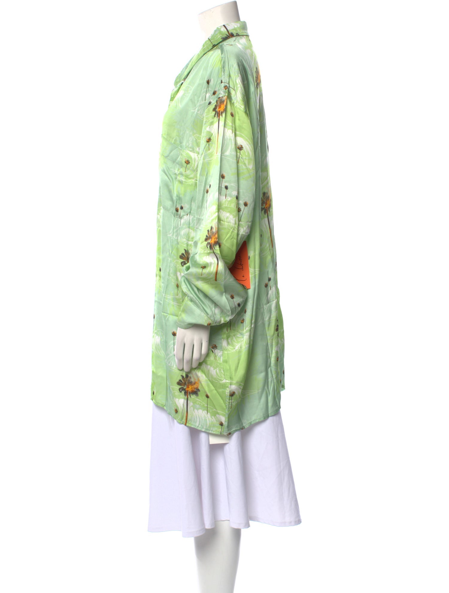 La Detresse Floral Print Long Sleeve Tunic