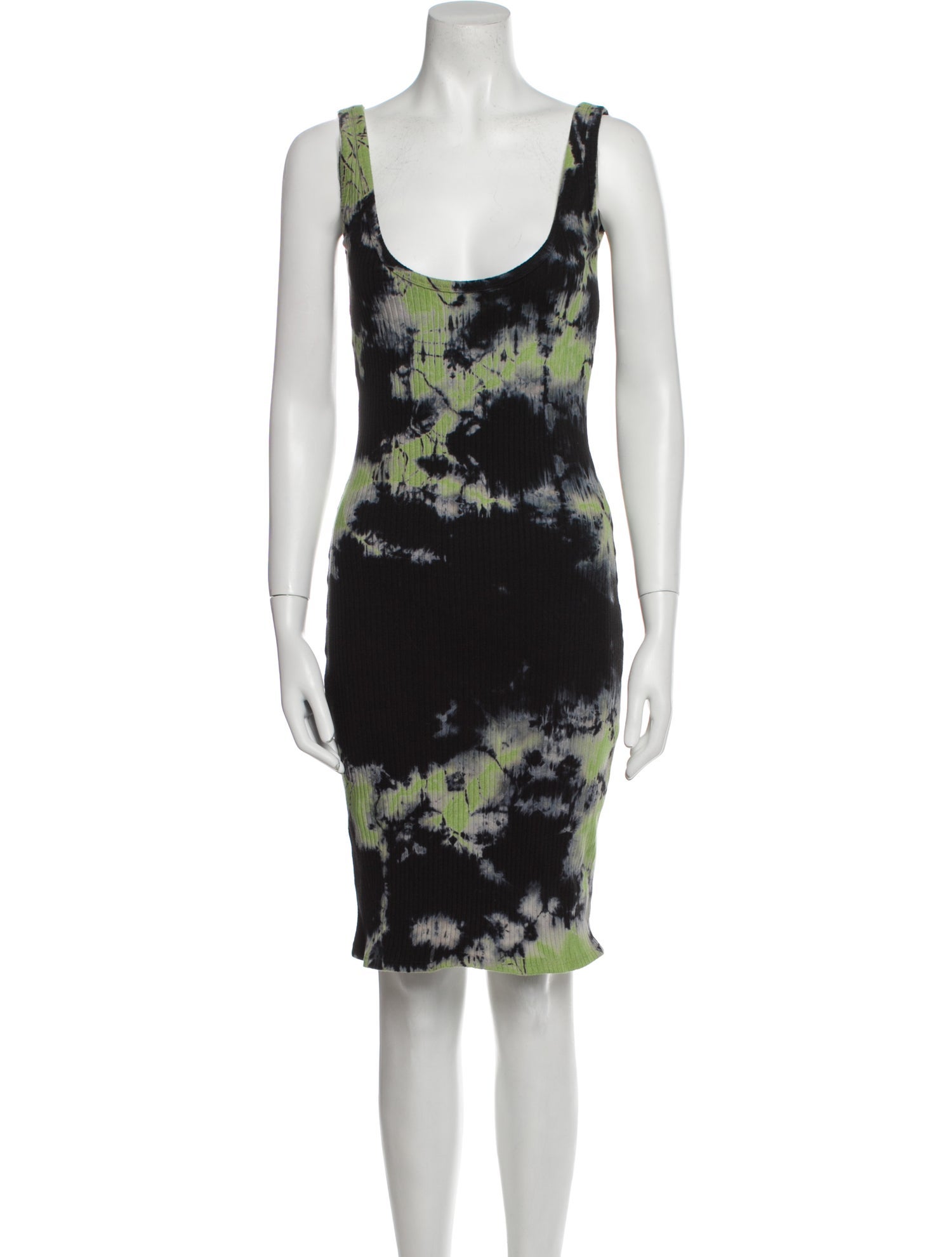 La Detresse Tie-Dye Print Knee-Length Dress