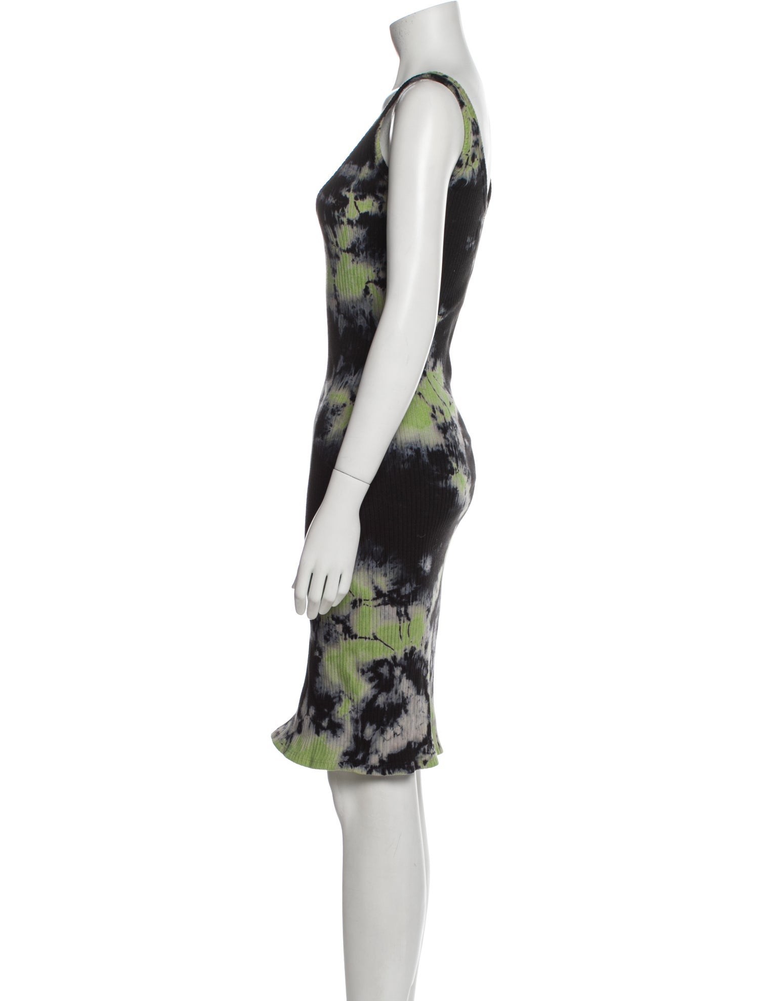 La Detresse Tie-Dye Print Knee-Length Dress