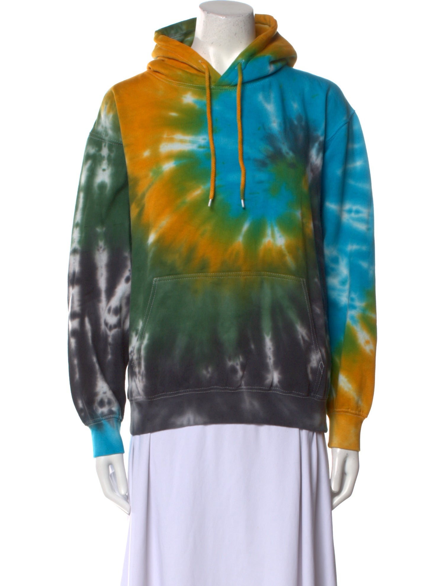 La Detresse Tie-Dye Print Crew Neck Sweatshirt