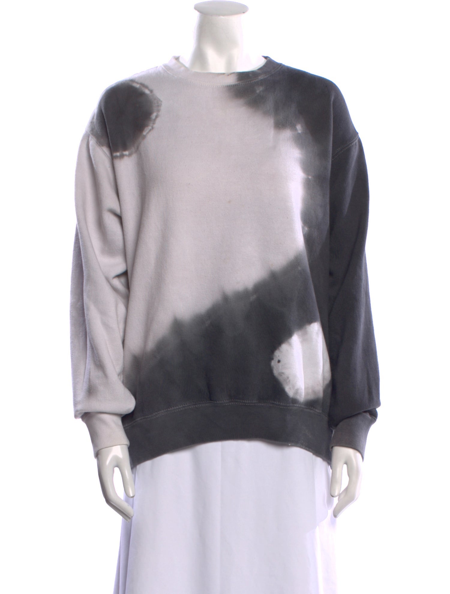 La Detresse Tie-Dye Print Crew Neck Sweatshirt