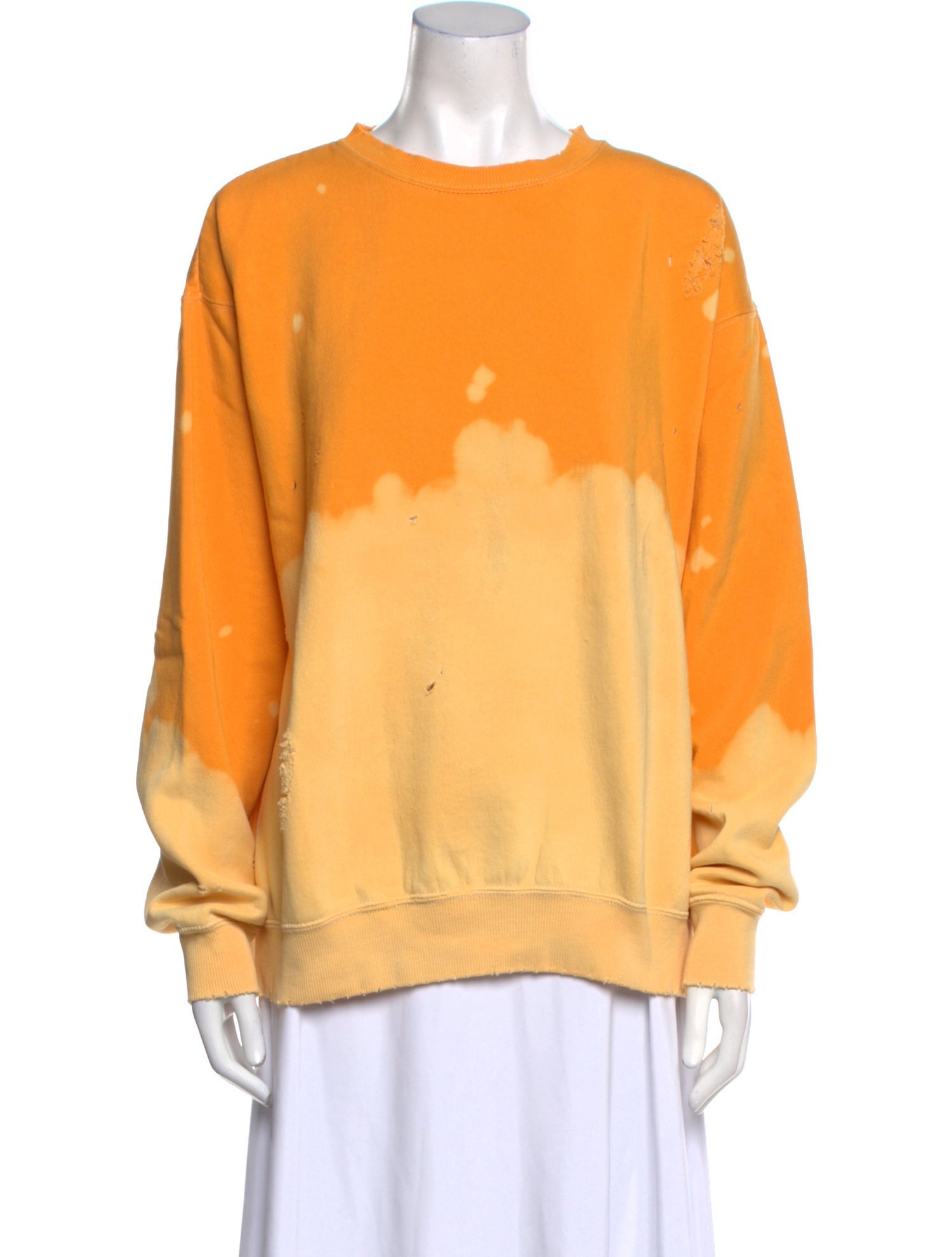 La Detresse Tie-Dye Print Crew Neck Sweatshirt