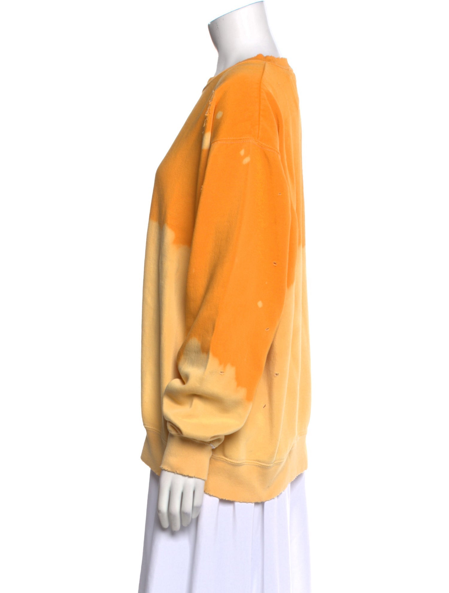 La Detresse Tie-Dye Print Crew Neck Sweatshirt