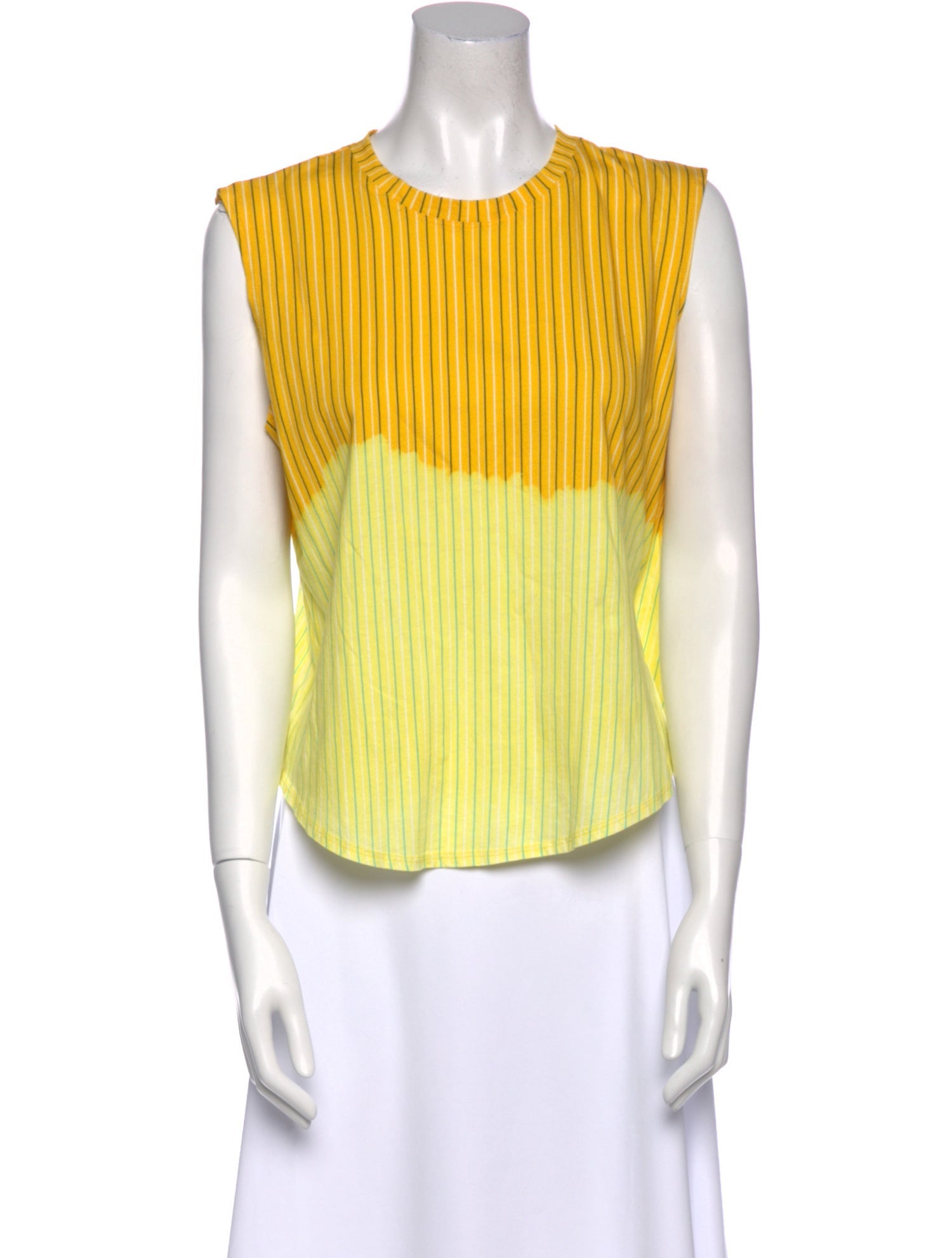 La Detresse Striped Crew Neck Top