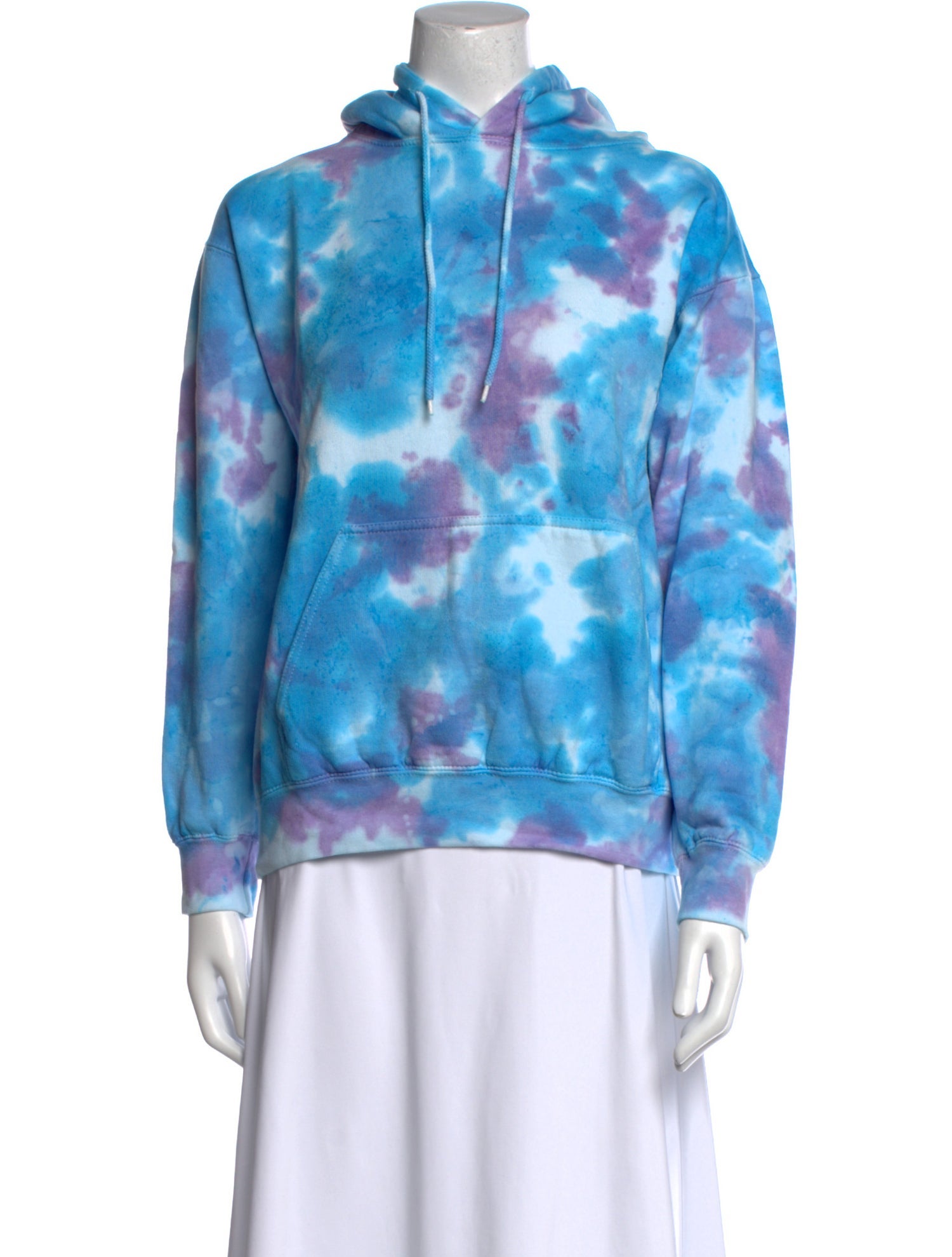 La Detresse Tie-Dye Print Crew Neck Sweatshirt
