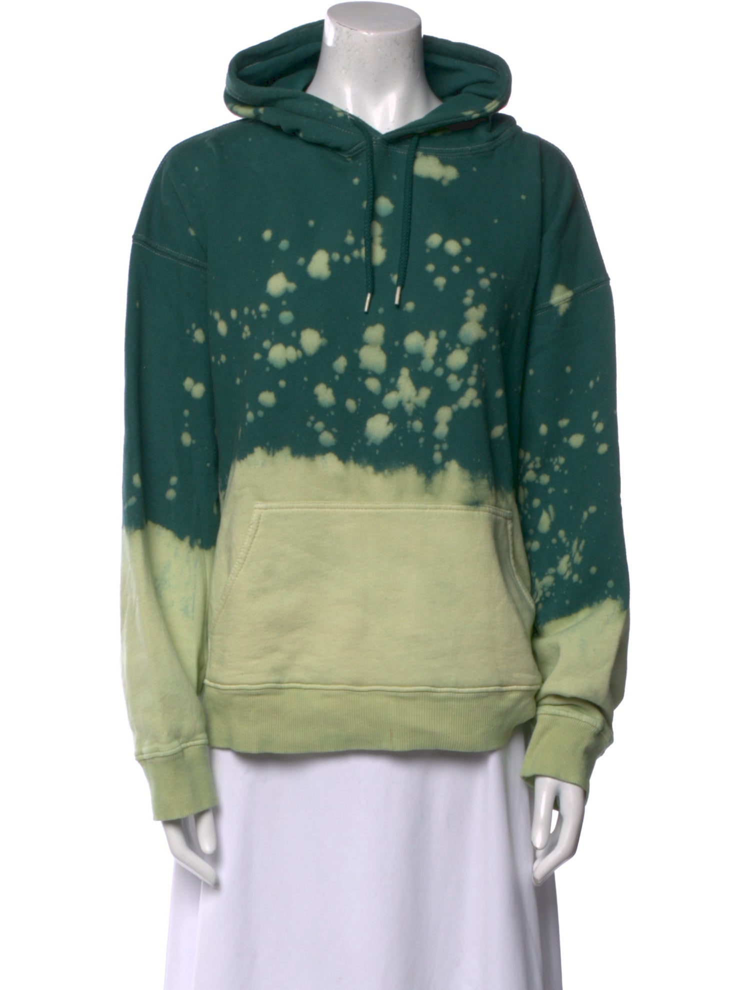 La Detresse Tie-Dye Print Mock Neck Sweatshirt