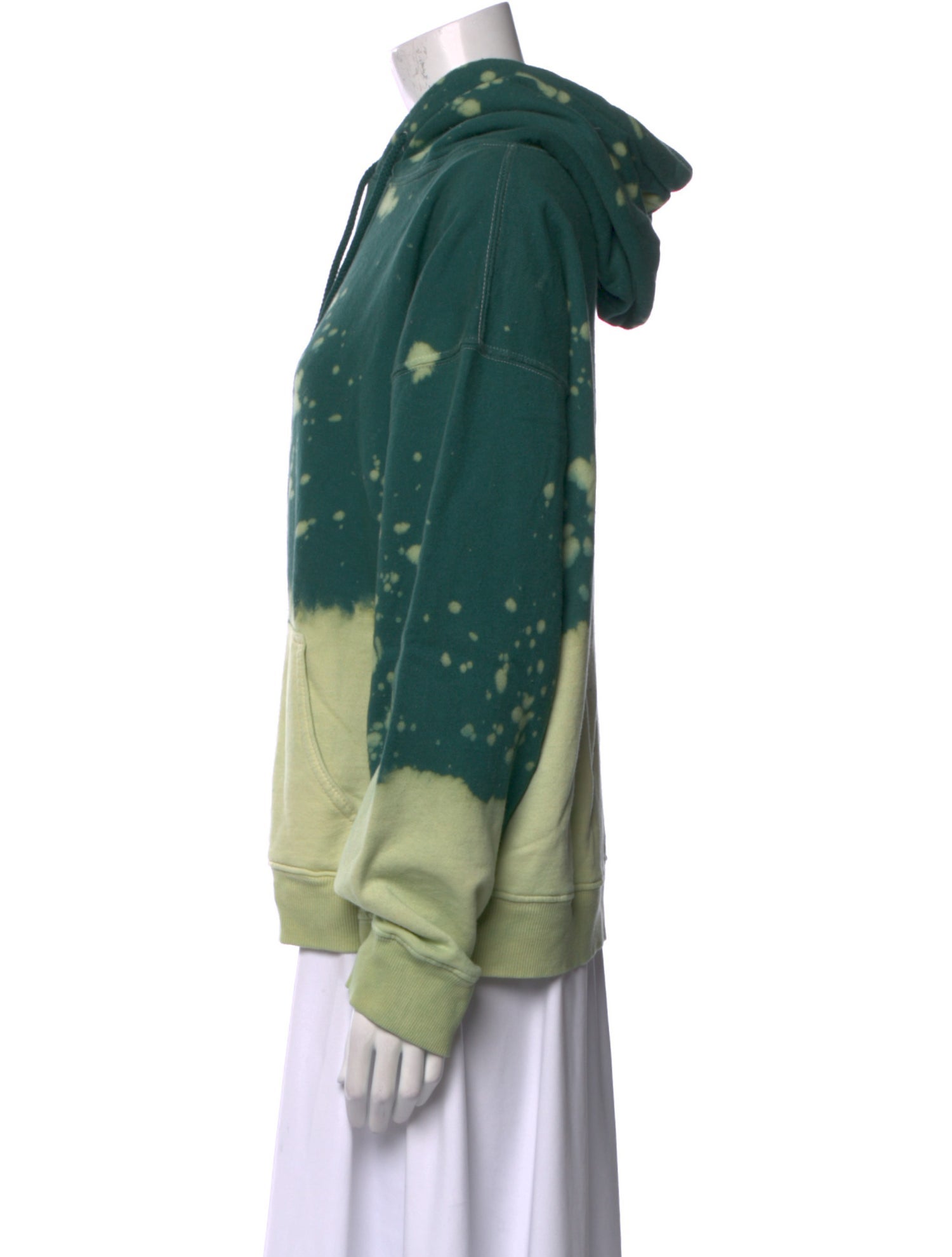 La Detresse Tie-Dye Print Mock Neck Sweatshirt