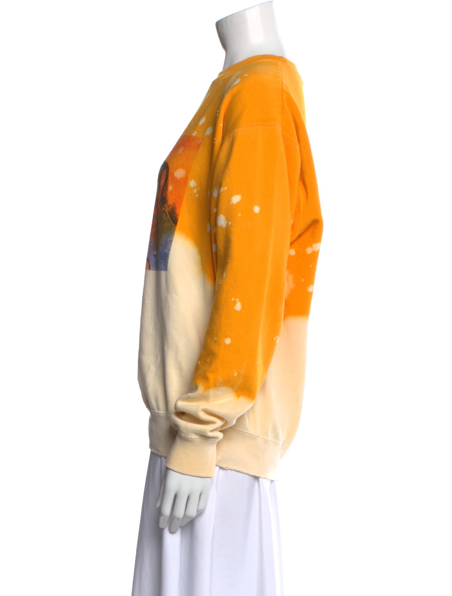 La Detresse Graphic Print Crew Neck Sweatshirt