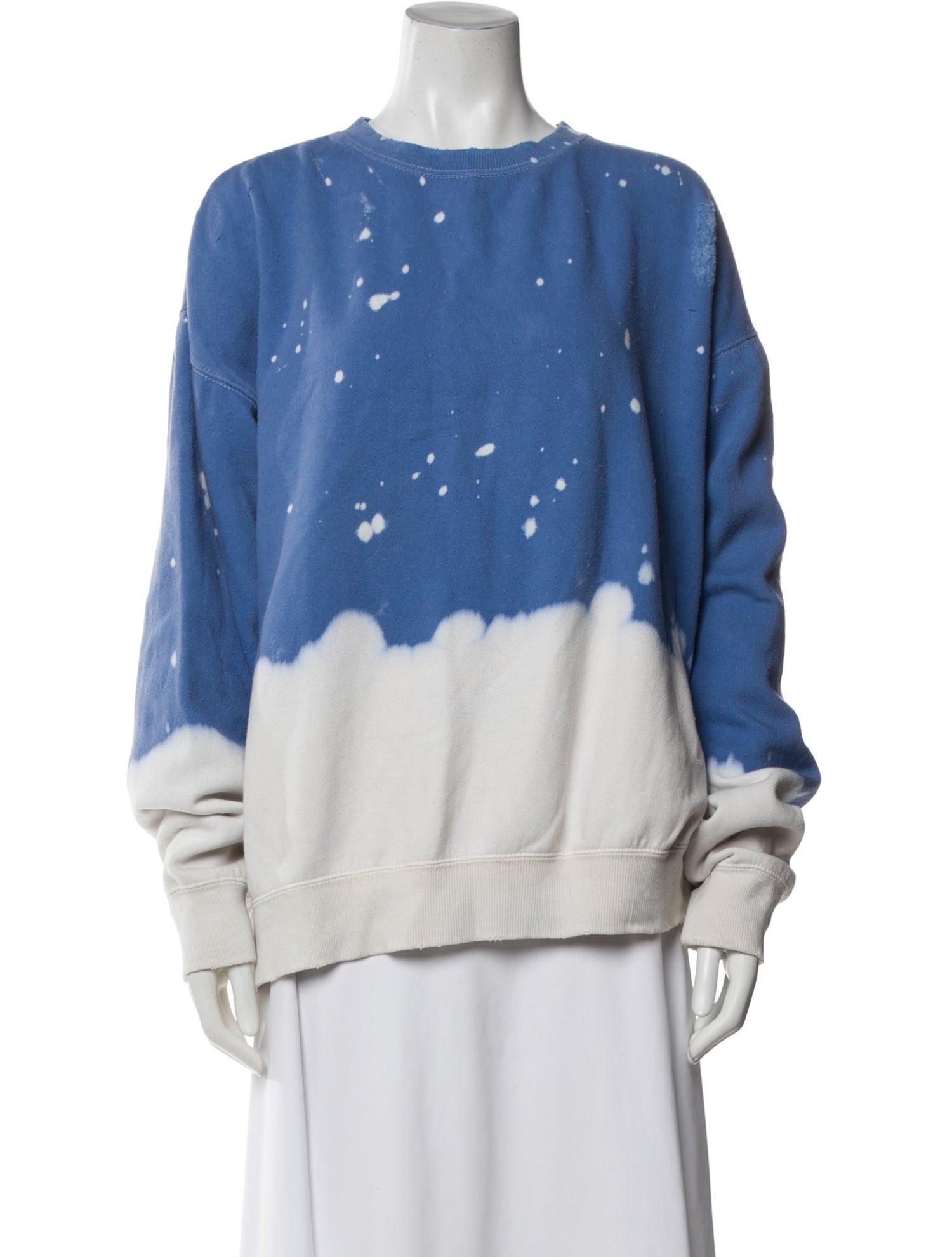 La Detresse Tie-Dye Print Crew Neck Sweatshirt