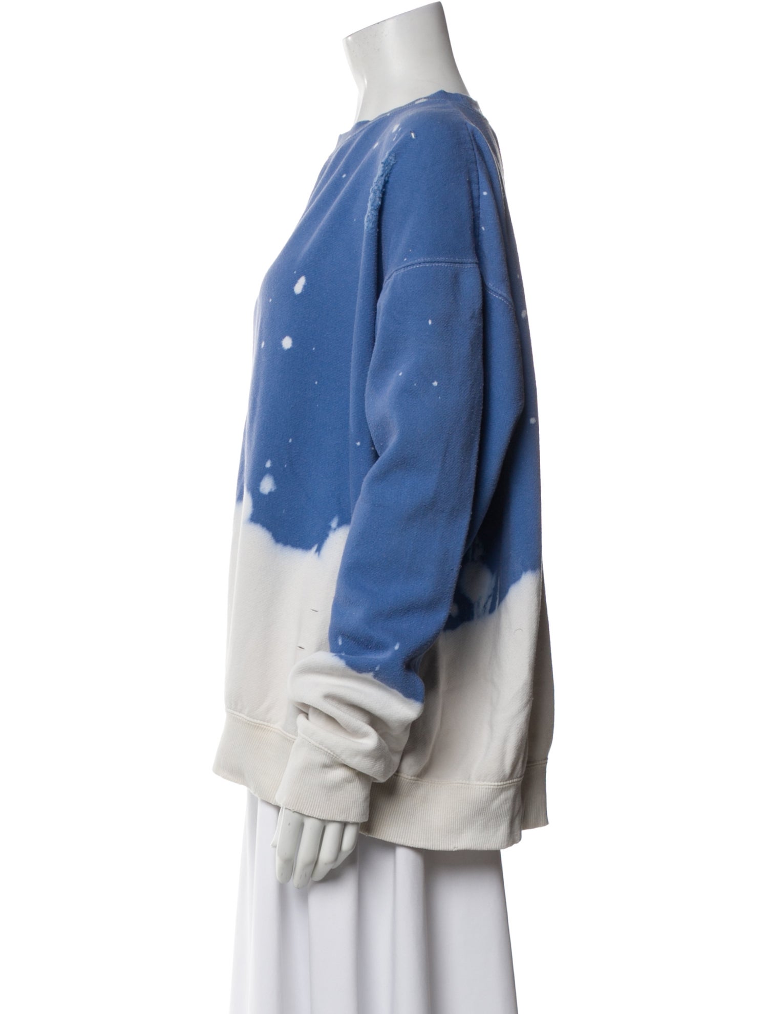 La Detresse Tie-Dye Print Crew Neck Sweatshirt