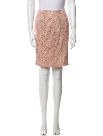 Lover Lace Pattern Knee-Length Skirt