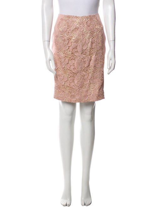 Lover Lace Pattern Knee-Length Skirt