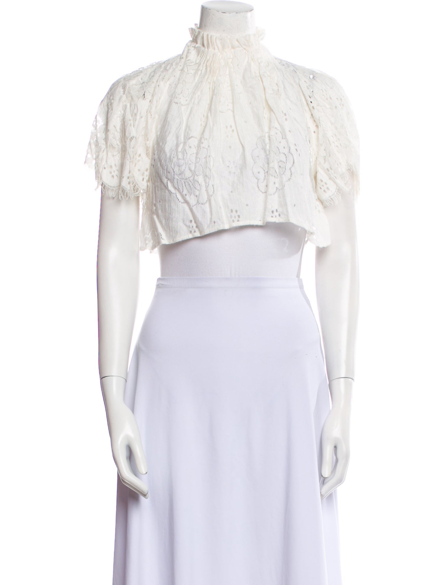 Lover Mock Neck Short Sleeve Crop Top