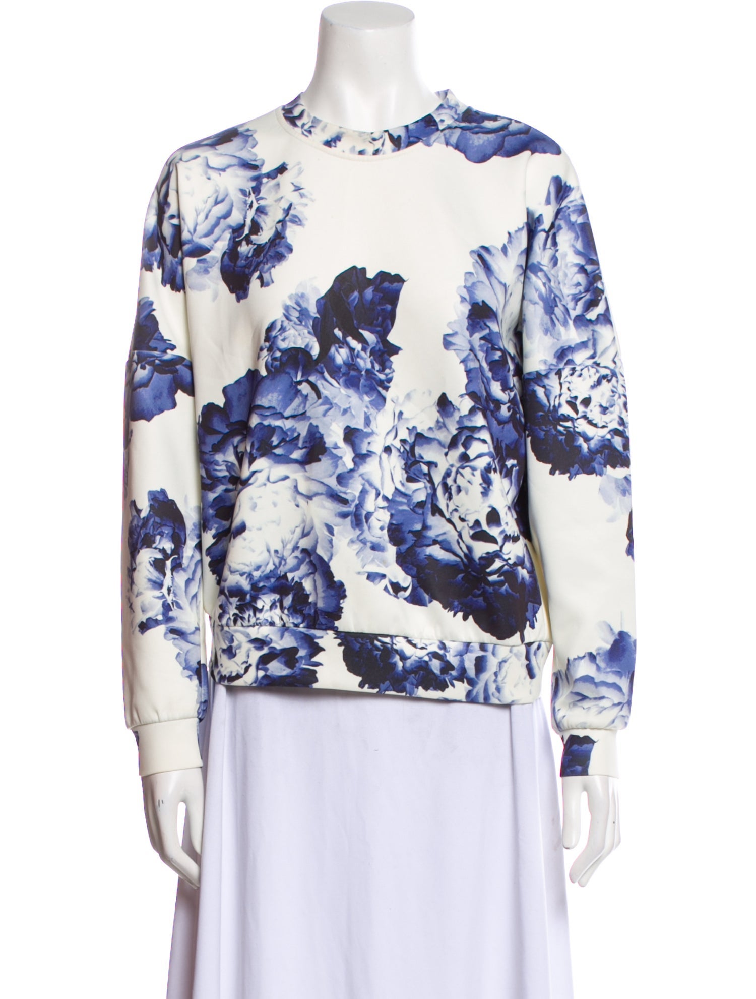 Lover Floral Print Crew Neck Sweatshirt