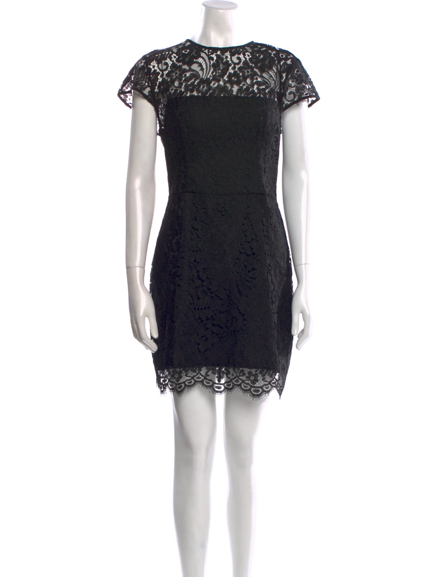Lover Lace Pattern Mini Dress