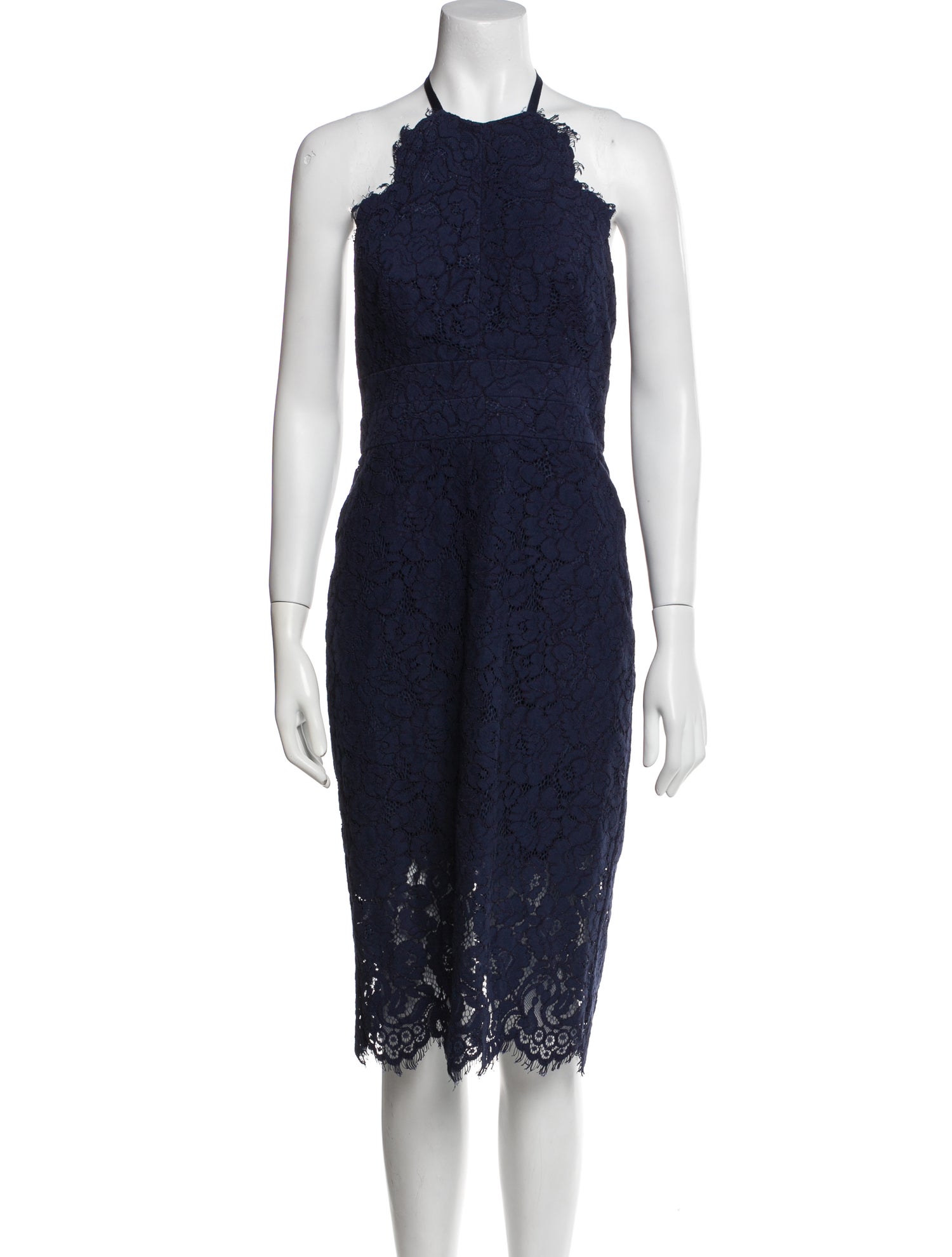 Lover Halterneck Knee-Length Dress