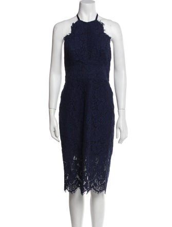 Lover Halterneck Knee-Length Dress