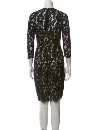 Lover Lace Pattern Knee-Length Dress