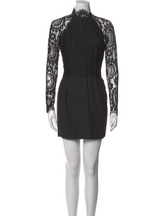 Lover Lace Pattern Mini Dress