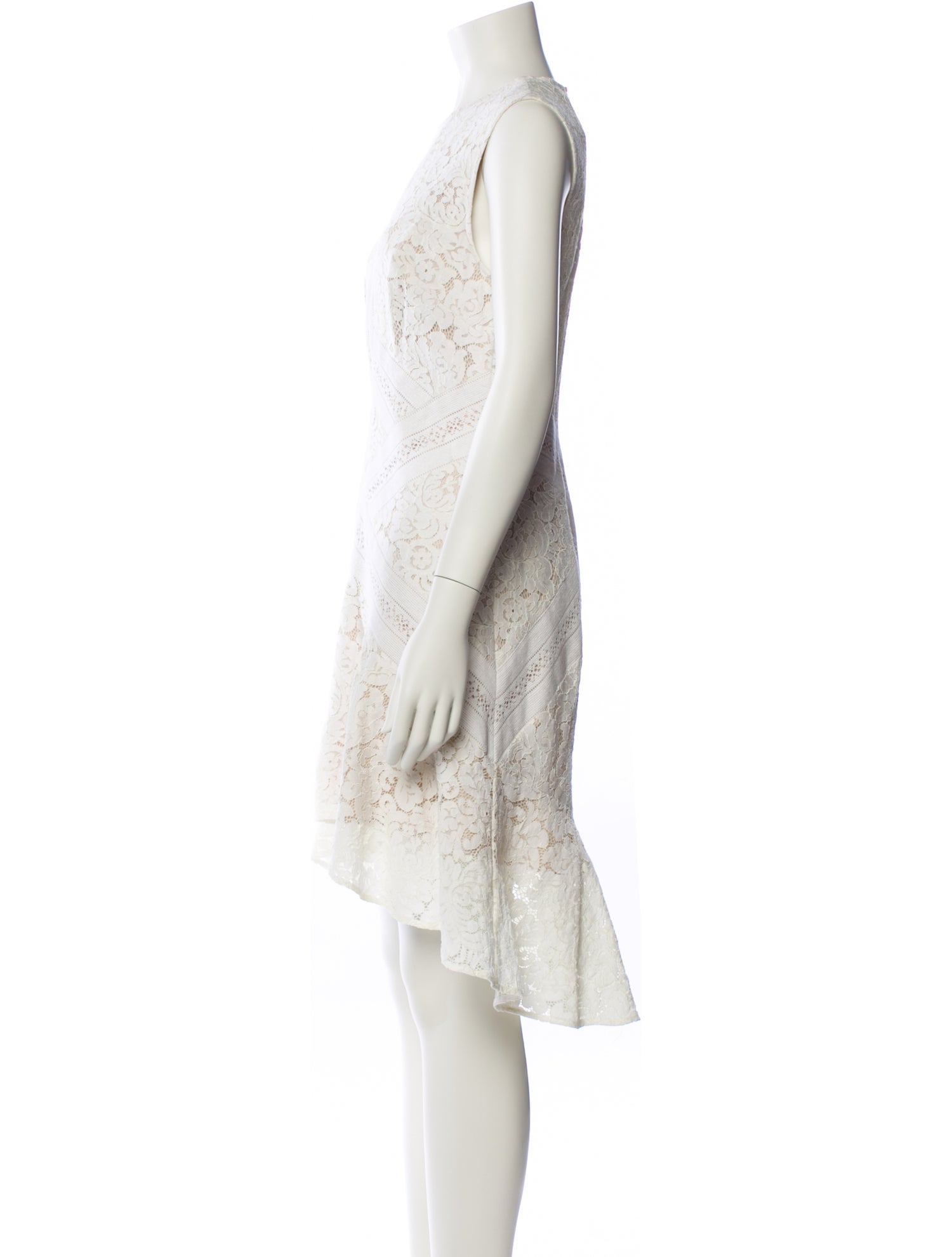 Lover Lace Pattern Midi Length Dress