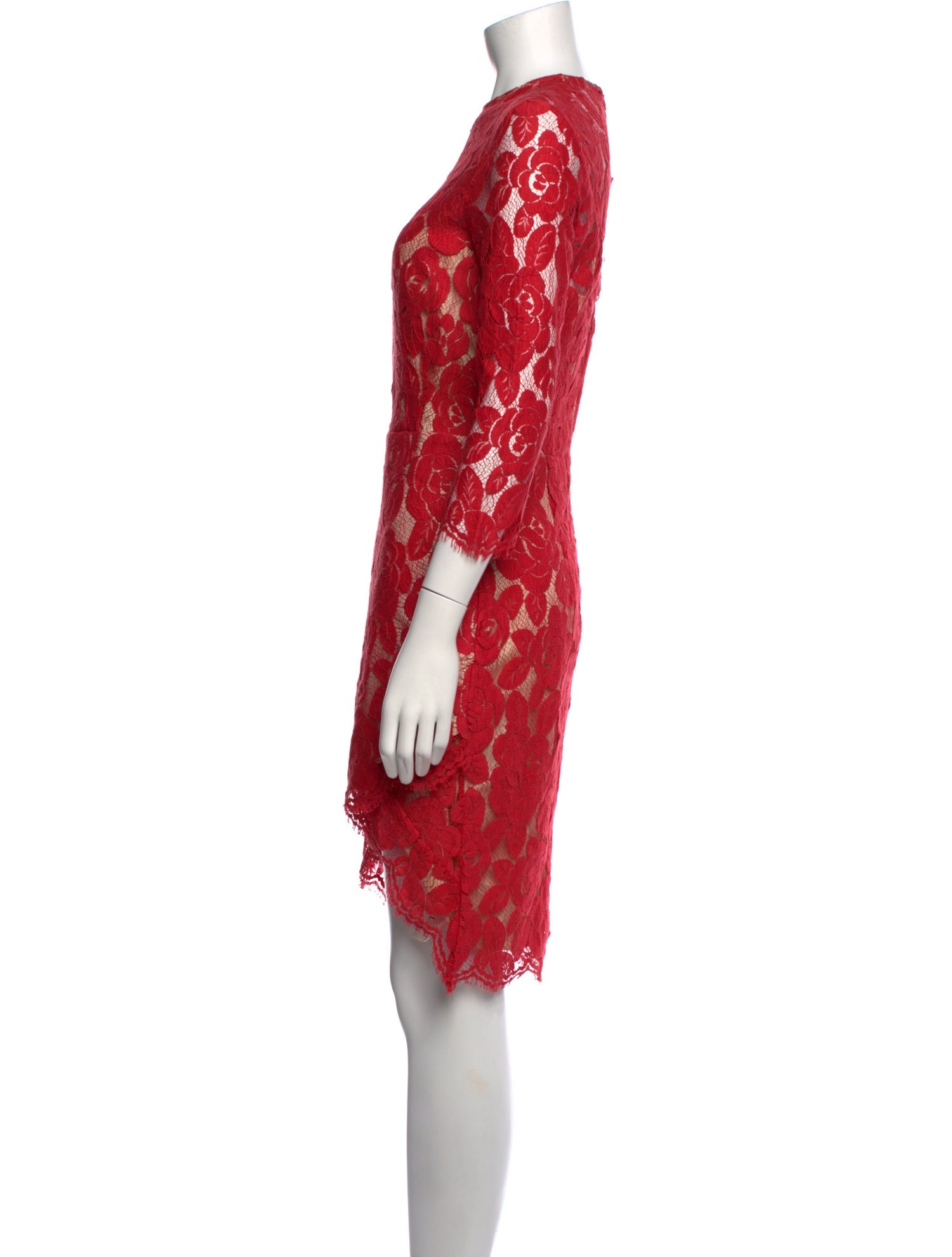 Lover Floral Print Knee-Length Dress
