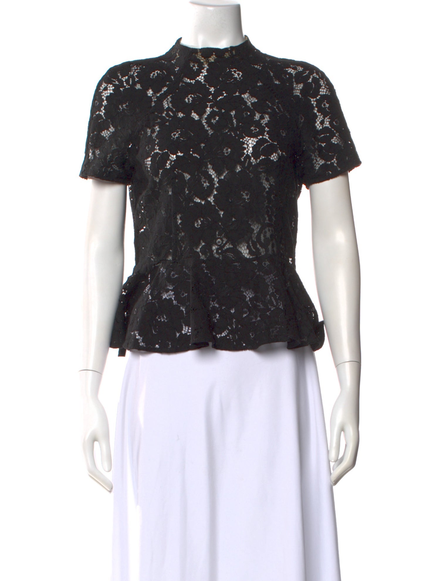 Lover Nylon Lace Pattern Top